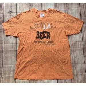 Senor Frog's Bahamas Idea Of A Balanced Diet Is Beer Men's Size XL L No Tag 90s
